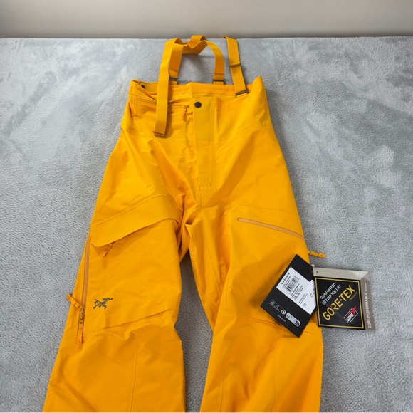 Arc'teryx NWT Women's Size 0 Rush Gore-tex Bib Pants Yellow Gorpcore 5898 Model - Picture 5 of 16